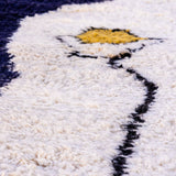 beautiful Beni Ouarain rug with amazing wool quality, Boots is offering a soft touch and vintage appeal