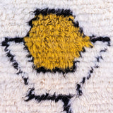 beautiful Beni Ouarain rug with amazing wool quality, Boots is offering a soft touch and vintage appeal