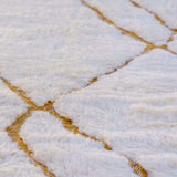 Blossom rug, a Beni Ourain masterpiece with natural honey tones against creamy white wool