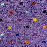 Purple Beni a colorful handmade Moroccan rug with a soft touch and vibrant purple hues
